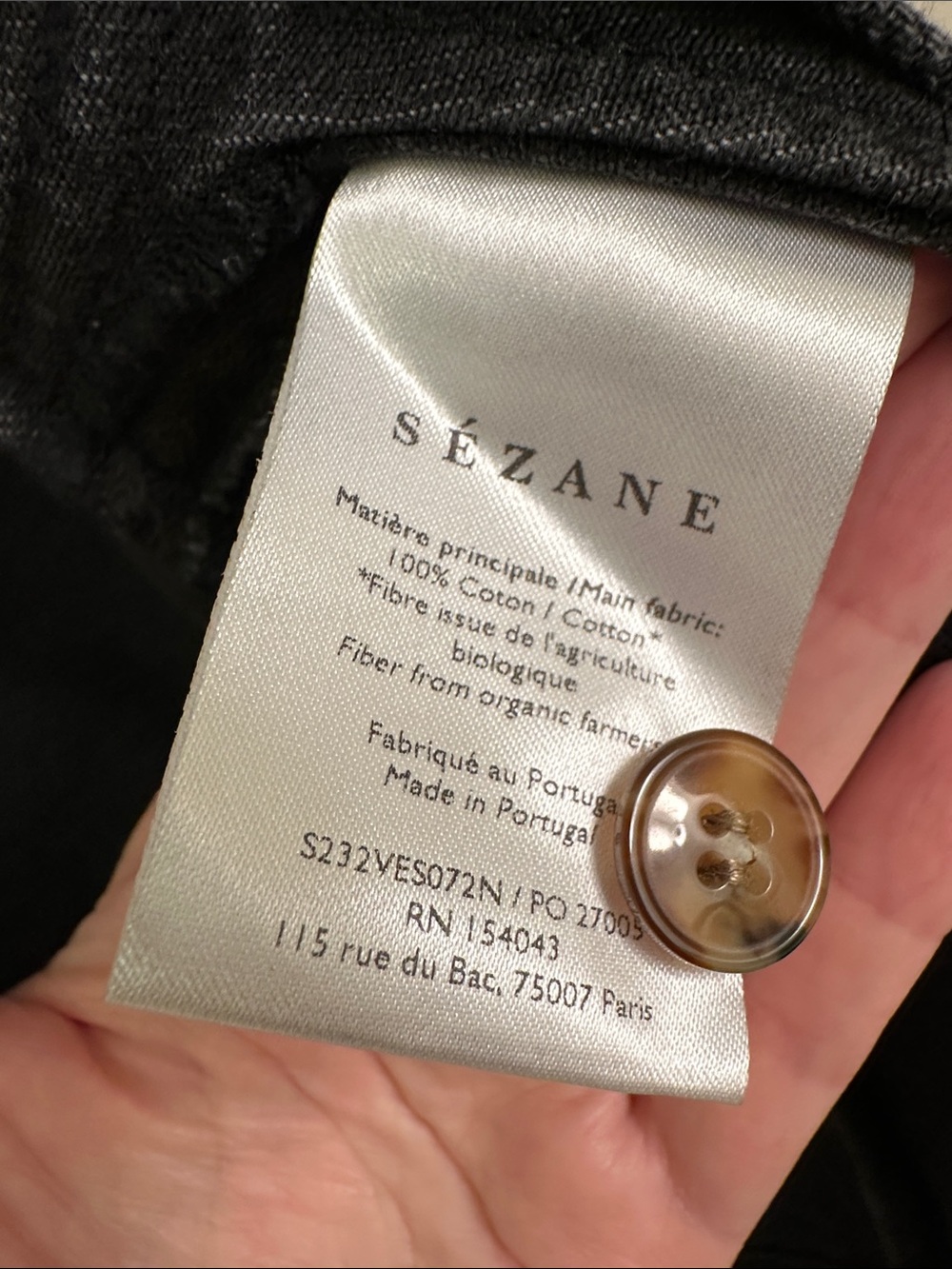 Black Sezane Jean Jacket - Picture 4 of 4